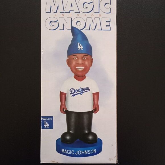 Magic Johnson 2016  Los Angeles Dodgers Gnome New in Box - Picture 4 of 10